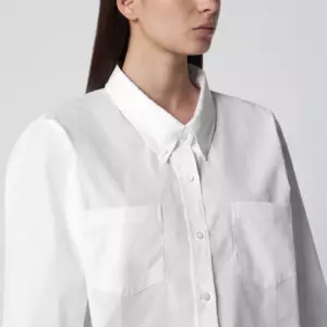 Dries Van Noten White button-down cotton shirt