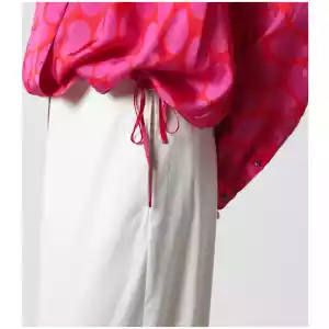 Dries Van Noten Crossed Shirt with Fuchsia Print