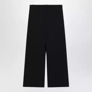The Row Straight-leg low-rise wool gabardine pants in dark navy