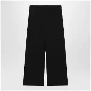 The Row Straight-leg low-rise wool gabardine pants in dark navy