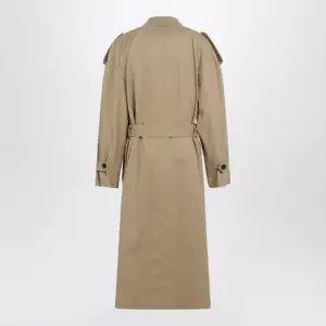 The Row Dester double-breasted cotton-cashmere trench in sand