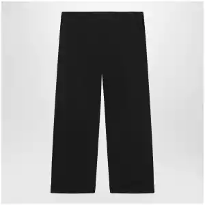 The Row Low-rise relaxed-fit cotton poplin trousers in black