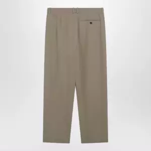 The Row Gianni tapered wool gabardine trousers in beige