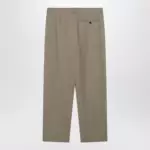 The Row Gianni tapered wool gabardine trousers in beige
