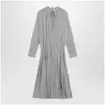 Dries Van Noten Striped shirt dress in cotton and silk
