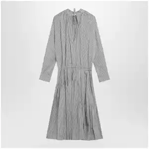 Dries Van Noten Striped shirt dress in cotton and silk