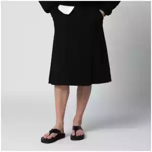 Dries Van Noten Black viscose-blend skirt