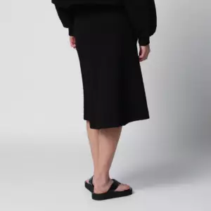 Dries Van Noten Black viscose-blend skirt