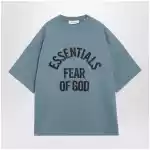 Fear of God Essentials Campus 90s faded blue cotton jersey T-shirt
