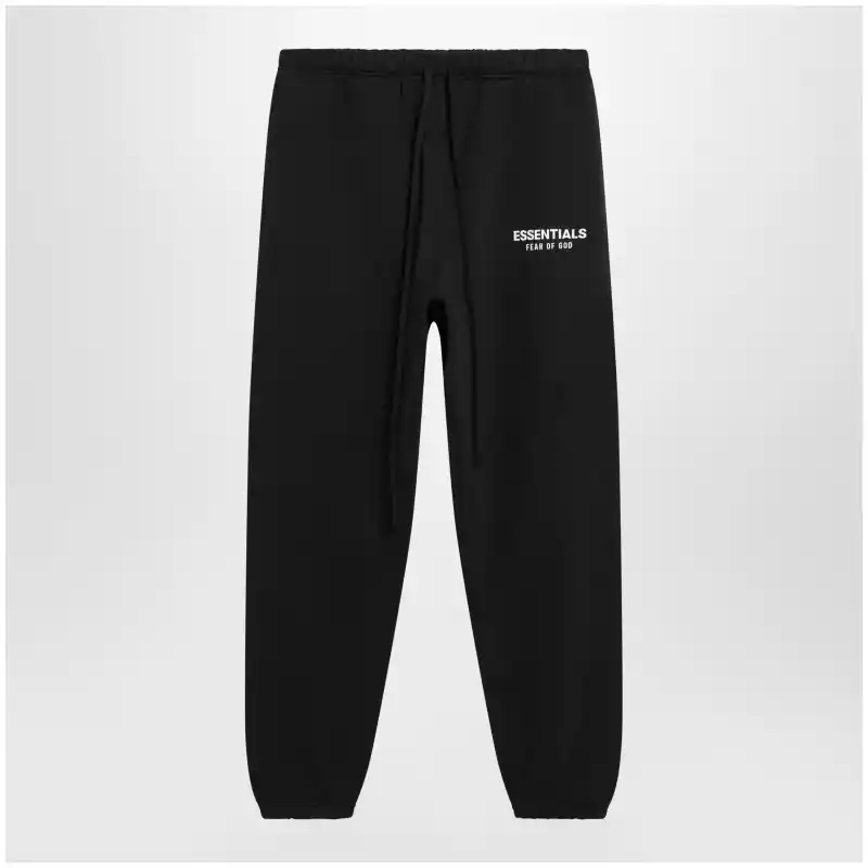 Fear of God Essentials Black cotton jogging trousers