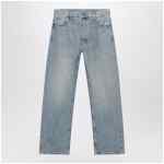 Fear of God Essentials Light blue vintage-effect denim jeans