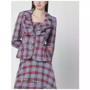 Vivienne Westwood Drunken jacket with tartan pattern