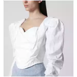 Vivienne Westwood Sunday corset top in white cotton