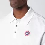 Canada Goose White polo with patch logo