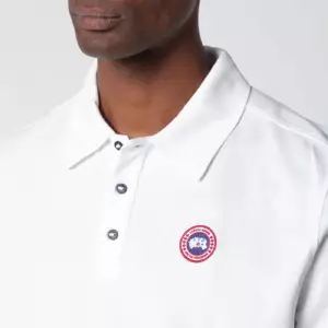 Canada Goose White polo with patch logo