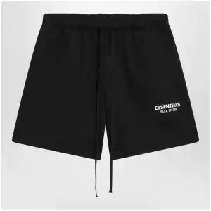 Fear of God Essentials Classic black fleece sports shorts