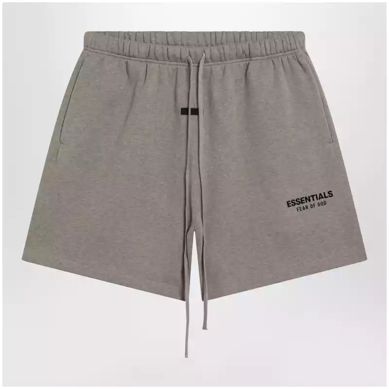 Fear of God Essentials Classic taupe fleece sports shorts