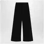 The Row Gala wide-leg crepe trousers in black
