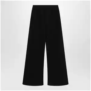 The Row Gala wide-leg crepe trousers in black