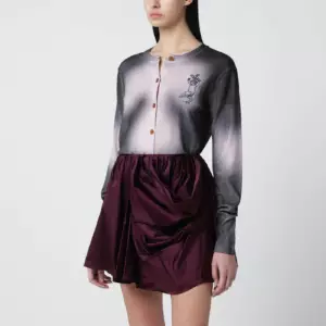 Vivienne Westwood Pink/black dégradé-effect cardigan