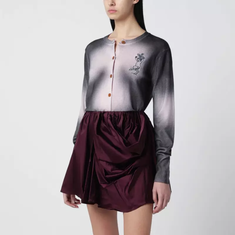 Vivienne Westwood Pink/black dégradé-effect cardigan