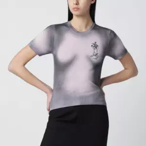 Vivienne Westwood Pink/black dégradé-effect knit top