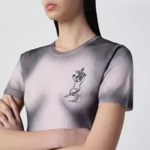 Vivienne Westwood Pink/black dégradé-effect knit top