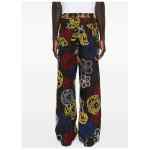 Kenzo Futura Embroidered cotton trousers