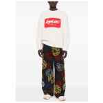 Kenzo Futura Embroidered cotton trousers