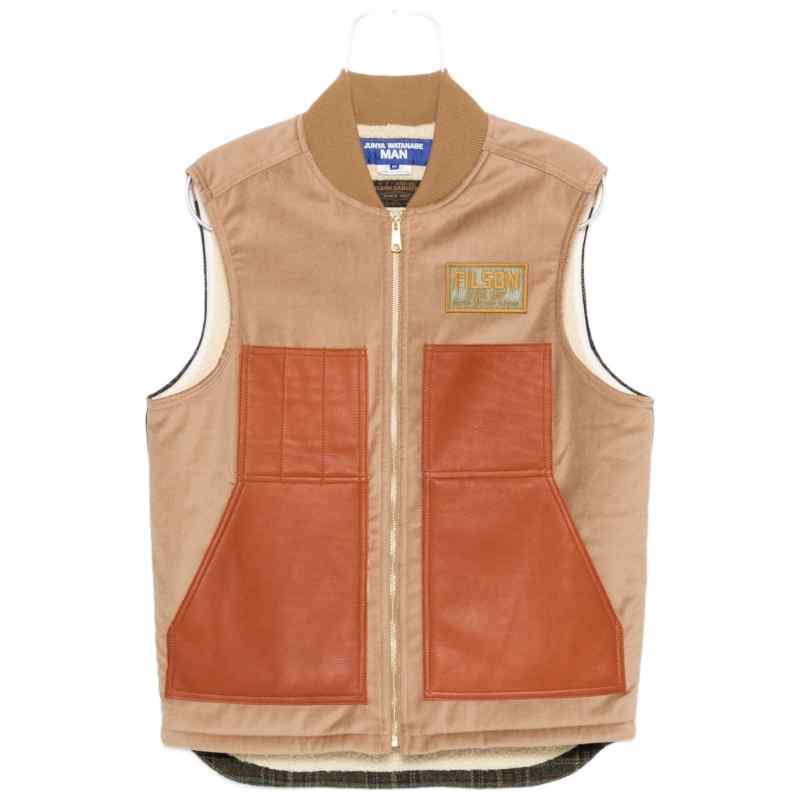 Junya Watanabe X Filson Leather panels vest