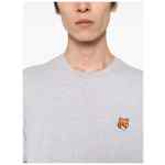 Maison Kitsuné Embroidered-logo patch T-shirt