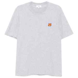 Maison Kitsuné Embroidered-logo patch T-shirt
