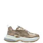 EMPORIO ARMANI EXCLUSIVE Mesh sneakers with laminated details and signature logo