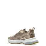 EMPORIO ARMANI EXCLUSIVE Mesh sneakers with laminated details and signature logo