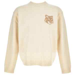 Maison Kitsuné Fox Head-intarsia sweater