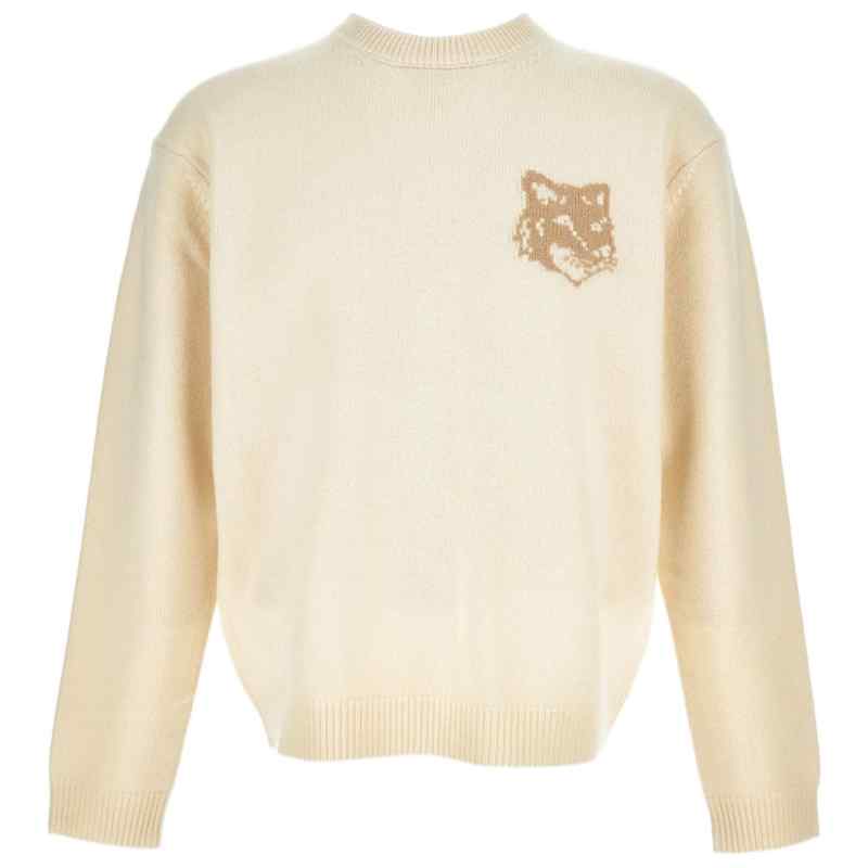 Maison Kitsuné Fox Head-intarsia sweater