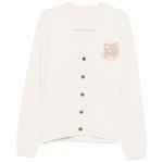 Maison Kitsuné Fox Head Intarsia Merino Cardigan