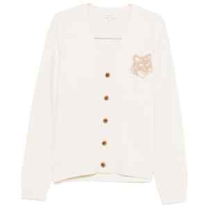 Maison Kitsuné Fox Head Intarsia Merino Cardigan