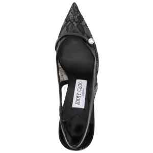 Jimmy Choo Amita 45 patent leather slingback pumps