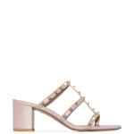Valentino Garavani Rockstud Calfskin Leather Slide Sandal 60 Mm