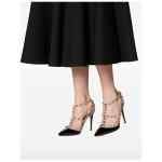 Valentino Garavani Rockstud Patent Pumps With 100mm Straps