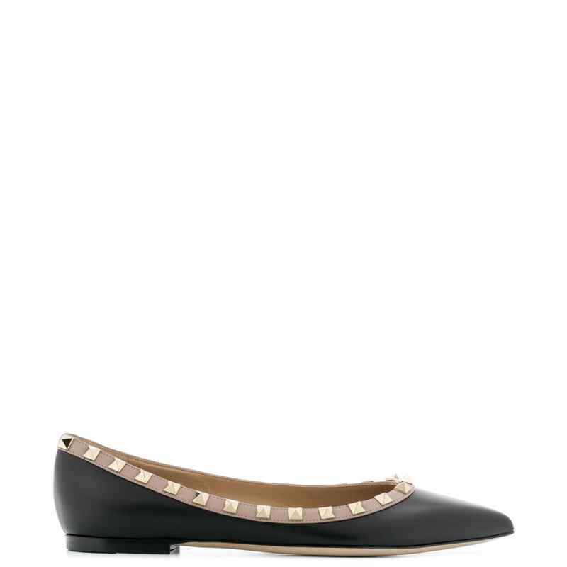 Valentino Garavani Patent Rockstud Ballet Flat