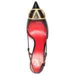 Valentino Garavani Vlogo Signature Slingback Décolleté In Calfskin 80mm