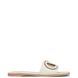 Valentino Garavani Vlogo Cut-Out Slide Sandal In Calfskin