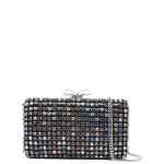 Self-Portrait Multi Crystal Chainmail Clutch