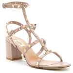 Valentino Garavani Rockstud Calfskin Ankle Strap Sandal