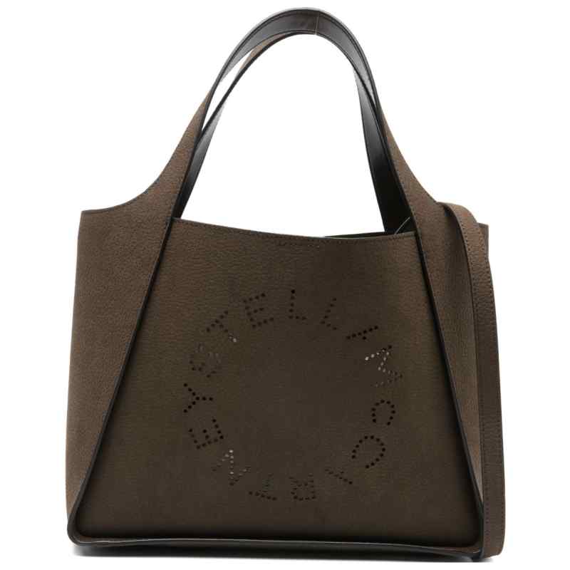 Stella McCartney Large Suede Logo Tote Bag