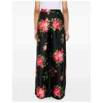 Dolce & Gabbana-Floral print silk-twill wide-leg pants