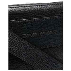 Emporio Armani logo-embossed messenger bag