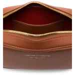 Emporio Armani logo-debossed leather camera bag